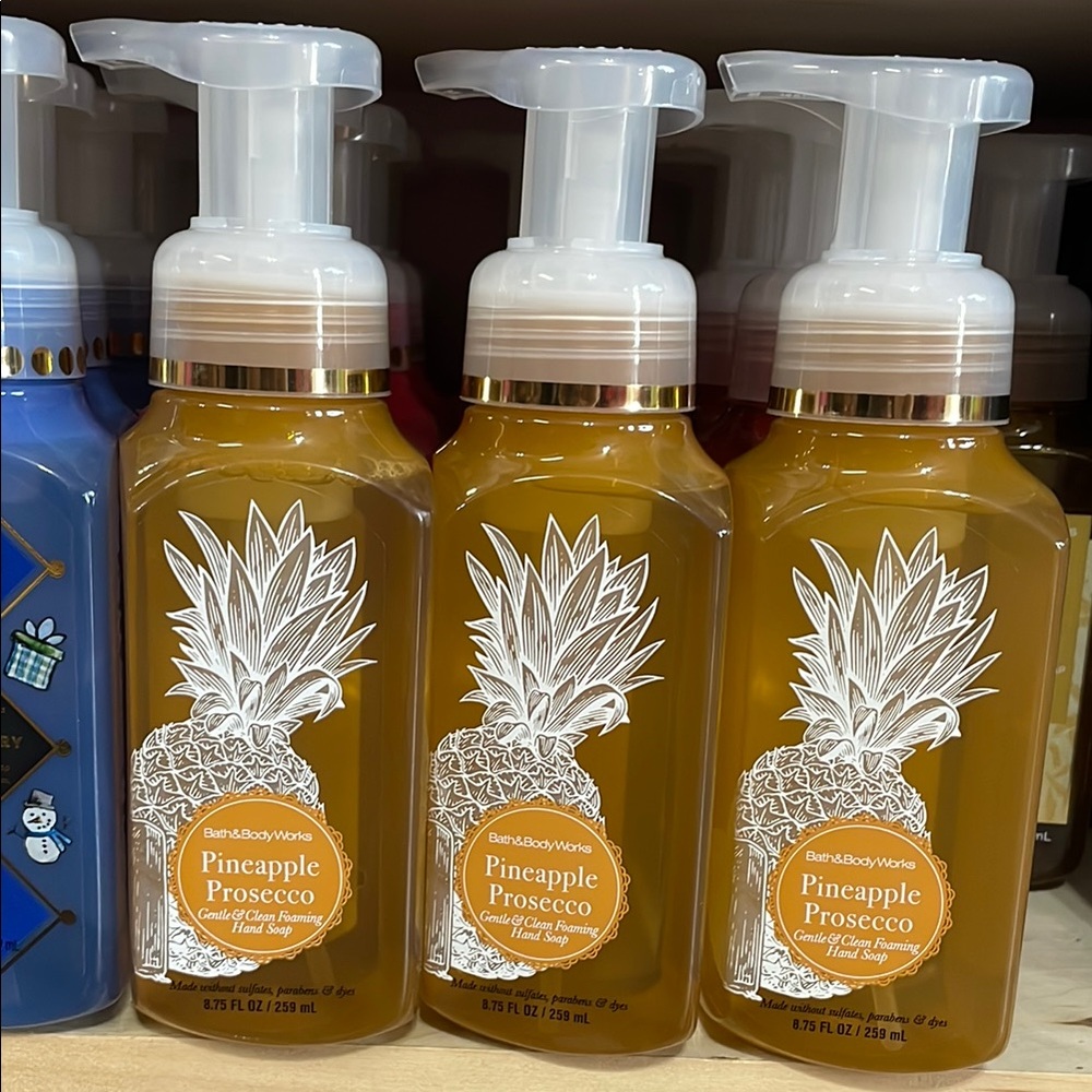 3 Bath & Body Works Pineapple Prosecco Foaming Hand Soap